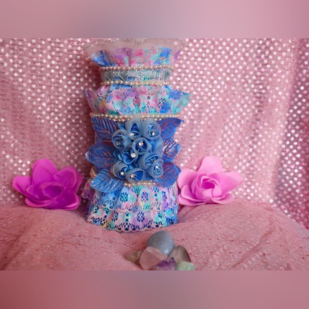 Hand Crafted Divine Love Hat Gypsy Bottle&Jar Set Vintage Vibes - Picture 6 of 7